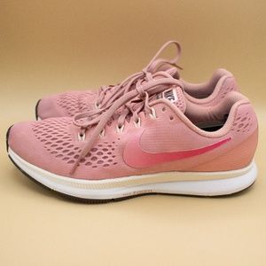 Nike Air Zoom Pegasus 34 Rust Pink Running Shoes 880560-606 Women's Size 10.5